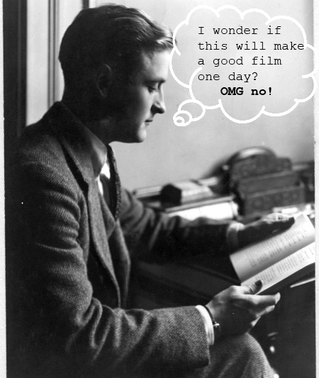 F. Scott Fitzgerald pondering the bleak future